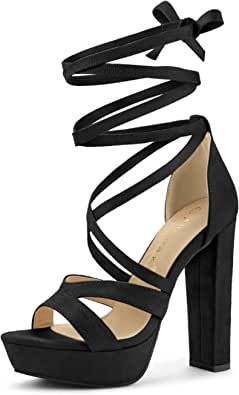 Heels Sandals Black, Evening Heels, High Heels Sandals, Womens Chunky Heels, Chunky High Heels, On The Dance Floor, Block Heel Shoes, Platform Heels Chunky, Chunky Heels Sandals