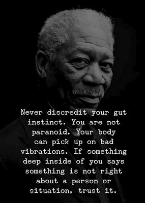 Instincts Quotes, Morgan Freeman Quotes, Today Tomorrow Always, Gut Instinct, Trust Your Instincts, Morgan Freeman, Be Encouraged, Quotes Inspirational Positive, Lesson Quotes