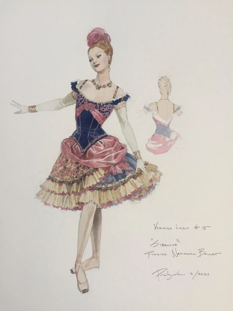 Robert Perdziola, Boston Ballet, Opera Theatre, Costume Design Sketch, San Francisco Ballet, Ballet Russe, Shakespeare Festival, American Ballet Theatre, Theatre Costumes