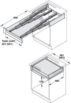 Pull Out Table, Transforming Furniture, Convertible Furniture, Storage Accessories, Counter Design, Folding Furniture, Smart Furniture, Kitchen Furniture Design, Furniture Details