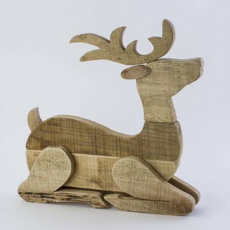 Kule Ting, Wood Christmas Decorations, Wood Yard Art, Christmas Reindeer Decorations, Wooden Reindeer, Christmas Props, Barn Wood Crafts, Craft Booth Displays, Pallet Christmas