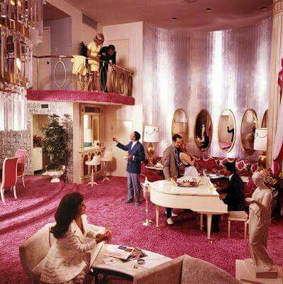 Caesars Palace suite in the mid 1960's. Las Vegas, Nevada. Carpet Diy, 80s Interior, 70s Interior, Retro Interior Design, Vintage Interior Design, Pink Carpet, Vegas Hotel, Interior Room, Retro Interior