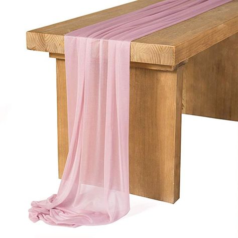 Amazon.com: Ling's moment Sheer Chiffon Table Runner for Wedding Party Bridal Shower Table Setting Decorations (10Ft Long, Shimmer White): Home & Kitchen Sheer Table Runner, Boho Wedding Party, Table Runner For Wedding, Decorations Birthday Party, Vintage Wedding Party, Rustic Boho Wedding, Rustic Wedding Reception, Bridal Shower Tables, Bridal Table