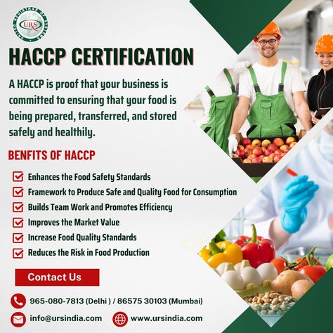 A HACCP Certification is proof that your business is committed to ensuring that your food is being prepared, transferred, and stored safely and healthily. This Certification is also help to enhances the Food Safety Standards. #haccp #haccpcertification #iso #isocertification Haccp Templates, Haccp Plan Food Safety, Food Safety Infographic, Hazard Analysis, Customer Complaints, High Quality Food, Global Recipes, Food Products, Food Quality