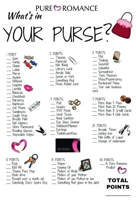 Pure Romance Games, Date Night Games, Pure Romance Party, Movie Rental, Breath Mints, Whats In Your Purse, Nail Tape, Pure Romance, Library Card