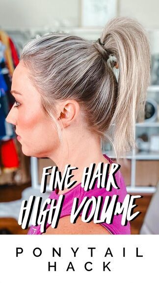 Do you have fine hair? Do your high ponytails lack a bit of oomph? You’re in for a treat because here I’m going to share with you an easy fix for flat ponytails. Volume Ponytail, 2 Braids, High Ponytail Hairstyles, Killing Me Softly, How To Curl Short Hair, Heatless Curls, Flat Hair, Hair Do, Sims Hair