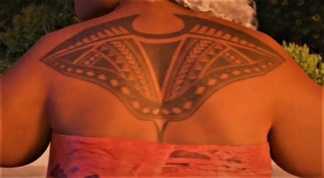 Moana Grandma, Moana Tattoos, Grandmother Tattoo, Grandma Tattoos, Stingray Tattoo, Ray Tattoo, Couples Tattoo Designs, Ocean Tattoos, Girl Sleeves