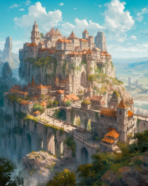 Vila Medieval, Fantasy Story Ideas, Fantasy Town, Fantasy Background, Rpg Map, Fantasy City, Fantasy Images, Fantasy Castle, Fantasy Places