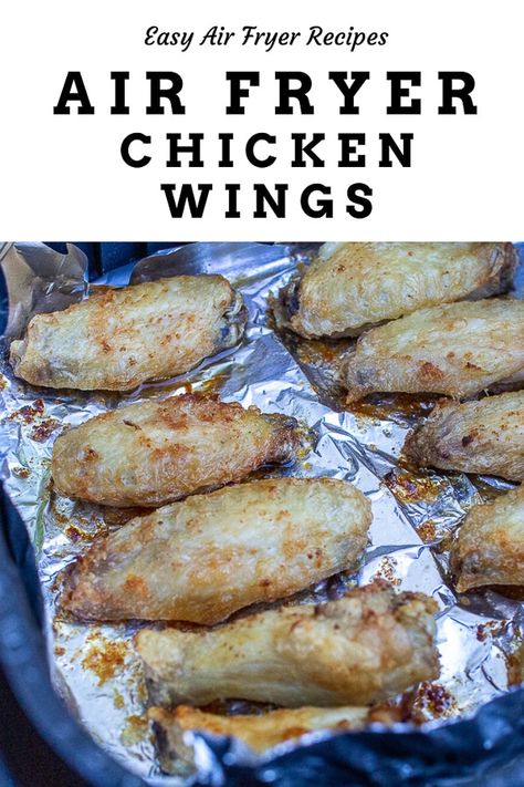 There's no need to go out for wings when you can make them right in your home using your air fryer! These Air Fryer Chicken Wings are crispy, flavorful, and cooked perfectly in only 20 minutes! #chickenwings #wings #airfryerwings #appetizers Chicken Wings Air Fryer, Crispy Air Fryer Chicken Wings, Air Fryer Recipes Chicken Tenders, Air Fryer Recipes Chicken Wings, Wings Air Fryer, Air Fryer Recipes Healthy Low Carb, Chicken Wing Recipes Fried, Crispy Air Fryer Chicken, Air Fryer Recipes Keto