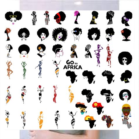 Afro Tattoo Ink Black Women, Afro Tattoo, Baby Afro, Zodiac Svg, Black Ink Tattoos, Afro Women, Dope Tattoos, Tiny Tattoos, Flower Tattoos