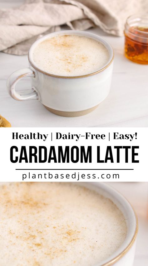 View on a cup of cardamom latte. Cardamom Drink, Cardamom Tea Recipe, Cardamom Latte, Cardamom Recipes, Cardamon Recipes, Cardamom Coffee, Cardamom Tea, Cardamom Recipe, Cleaner Living