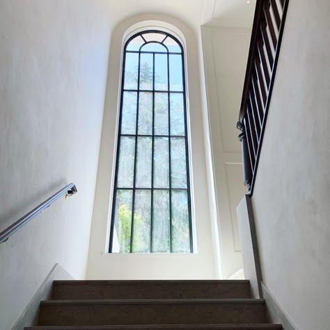 Stairs Window Design, Staircase Window Design, Arch Window Design, Stairway Window, Staircase Windows, Atrium Windows, Teralis Jendela, Hall Window, Staircase Window