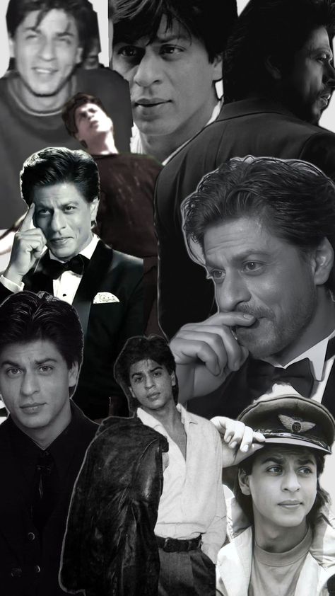 #srk #blackandwhite Srk Collage, Srk Black And White, Srk Aishwarya, Black And White Collage, Descendants Movie, Blue Sari, Vintage Bollywood Aesthetic, Disney Descendants Movie, Bollywood Aesthetic