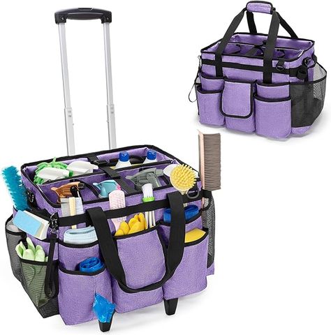 Amazon.com: LoDrid Rolling Cleaning Bag with Detachable Trolley, Portable Cleaning Cart on Wheels for Cleaning Supplies, Professional Cleaning Caddy with Shoulder Strap for Housekeepers, Black (Patent Design): Home & Kitchen Organized Tools, Cleaning Tote, Cleaning Supplies Caddy, Cleaning Cart, Cleaning Caddy, Cart On Wheels, Organizing Life, Clean Bottle, Diy Things