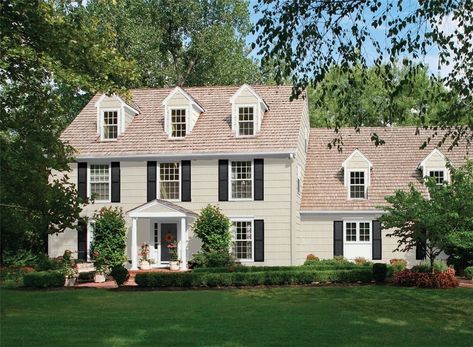 Benjamin Moore Exterior Paint, Exterior Paint Color Schemes, Black Tar, Benjamin Moore Exterior, Exterior Paint Schemes, Edgecomb Gray, Black Shutters, Color Combinations Paint, Door Black