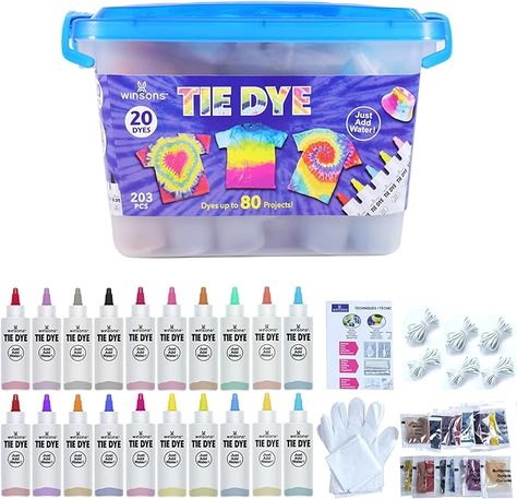 All-In-One Winsons Tie Dye kit 20 Colors Dye Art, Art Sets For Kids, Interactive Classroom, Tie Dye Kit, Diy Tie, Fabric Dye, Kids Tie Dye, Tie Dye Diy, Group Activities