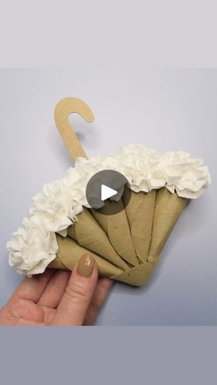 366K views · 6.6K reactions | Amazing Toilet Paper Rolls Craft Idea 
#amazing #toiletpaperrolls #craft #idea #papercraft #craftidea #recycling #reuse #reciclaje #diy #umbrella #parasolka #whiteflowers #flowers #toiletpaper | Day with DIY | Day with DIY · Original audio Toilet Paper Rolls Craft, Tissue Roll Crafts, Diy Umbrella, Flower Table Decorations, Roll Craft, Umbrella Decorations, Shiplap Walls, Toilet Paper Rolls, Flower Table