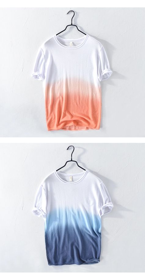 Dip Dye T Shirts, T Shirt Printing Machine, T Shirt Printer, Fabric Dyeing, Wholesale T Shirts, Mens Tshirts Fashion, Dip Dyed, Wholesale Shirts, Tie Dye Shirts