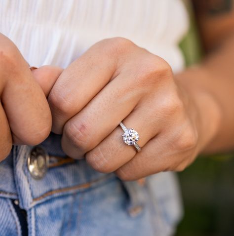 Round Engagement Ring | Unique Engagement Ring | Simple Engagement Ring | Silver Engagement Ring | Round Wedding Ring | Classic Engagement Ring | Unique Wedding Ring Silver Engagement Rings Round, Simple Unique Engagement Rings, Wedding Ring Ideas, Engagement Ring Simple, Affordable Engagement Rings, Engagement Ring Round Cut, Affordable Rings, Simple Engagement, Engagement Ring Round