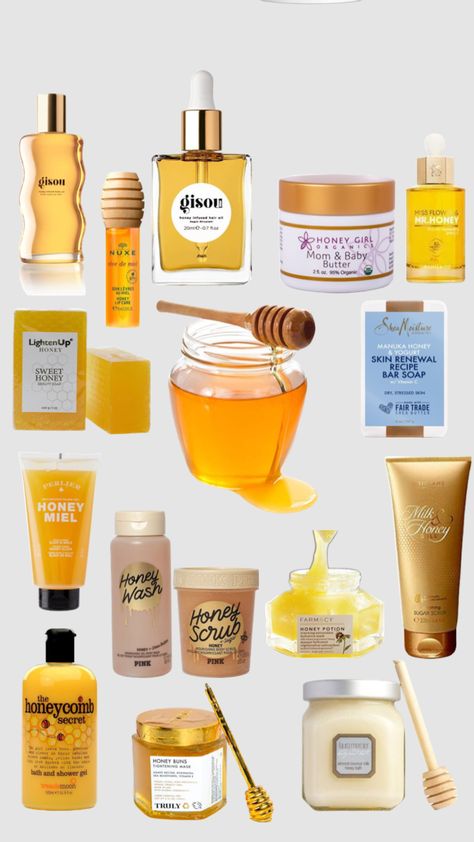 #honey Honey Perfume Fragrance, Honey Skincare Products, Honey Shower Routine, Milk And Honey Scent, Honey Scented Shower Routine, Honey Scented Products, How To Smell Like Milk And Honey, How To Smell Like Honey, Signature Scent Ideas