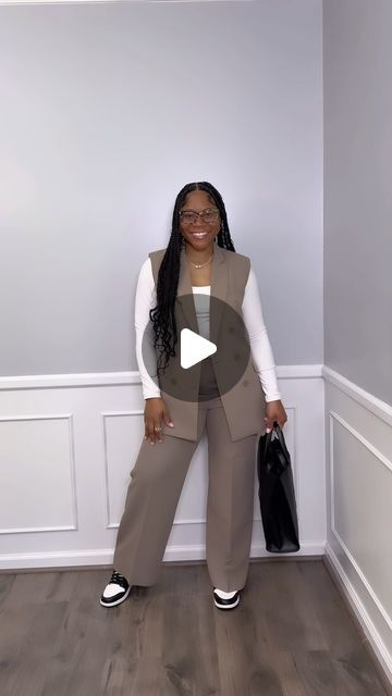 Dr. Court ✨ on Instagram: "What I wore to work today, business casual ootd. Jordan’s in corporate part 5/7 

Again with the 1s but the Mochas are heat! 

Decided to wear a tailored suit because I have presentations all day. The sneakers compliment this fit so well! With today’s weather, I’m going to be hot as heck after work but I’ll change when I get off lol. 

Sidenote: 

I get asked a lot what I do / where do I work that allows me to wear sneakers everyday. I work in corporate y’all 😭. I’m in leadership and I work in an office building and everything. However, the dress code is business casual. 

My title doesn’t exempt me from wearing sneakers. I’m just a girl with a doctorate who works in corporate America and has a fire sneaker collection. 

Sometimes I wear jeans and other times I Corporate Baddie Fall Outfits, Corporate Sneakers Outfit, Work Outfits Women Sneakers Business Casual, Suits And Sneakers Women, Sneaker Office Outfit, Office Wear With Sneakers, Business Casual Outfits Sneakers, Work Outfits With Sneakers Women, Sneaker Work Outfits Women