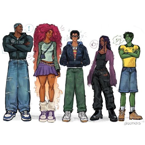 titans casual outfits 🔥 which is your favorite? (extras on the last slide!) #ootd #teentitans #teentitansgo #robin #starfire #cyborg… | Instagram Teen Titans Go Characters, Original Teen Titans, Hiro Big Hero 6, Teen Titans Fanart, Teen Titan, Black Cartoon Characters, Dc Comics Artwork, Jason Todd, Teen Titans Go