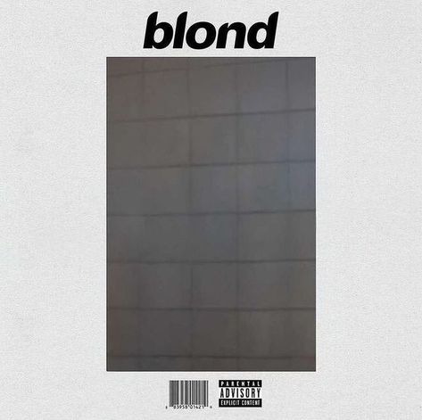 Album Art Wallpaper, Empty Pfp, Blond Album Cover, Frank Ocean Blonde, Blonde Album, Music Widget, Frank Ocean Album, Wallpaper Pfp, Blonde Aesthetic