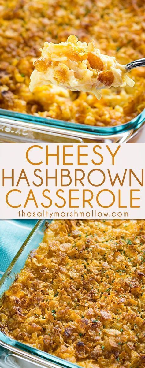 Cheesy Hashbrown Casserole is a classic holiday and potluck side that is cheesy, creamy, and easy to make!  This casserole is filled with cheese, sour cream, hash brown potatoes and a tasty cornflake topping! #Easter #sidedish #potatoes #hashbrowncasserol Cheesy Hashbrown, Hashbrown Casserole Recipe, Cheesy Hashbrown Casserole, Frozen Hashbrowns, Cheesy Hashbrowns, Hashbrown Casserole, Hashbrown Breakfast Casserole, Cheddar Cheese Soup, Hash Brown Casserole