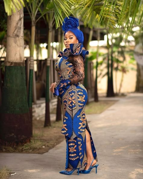 Ankara For Women, Long Ankara Dress, Ankara Clothes, African Women Fashion, Dress Trending, Ankara Dress Designs, Ankara Long Gown Styles, Vibrant Dress, African Prom Dresses