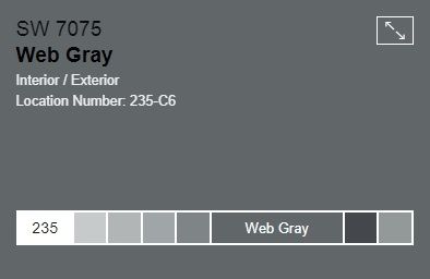 Web Grey Sherwin Williams Exterior, Sw Web Gray Exterior, Web Gray Sherwin Williams Exterior, Web Grey Sherwin Williams, Web Gray Sherwin Williams, Sw Web Gray, Sherwin Williams Web Gray, House Expansion, Exterior Paint Color Schemes