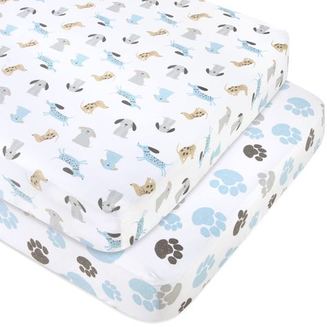 Puppy Nursery Theme, Dogs Paws, Puppy Nursery, Crib Bed, Baby Crib Mattress, Baby Crib Sheets, Baby Sheets, Covered Dog Bed, Toddler Mattress