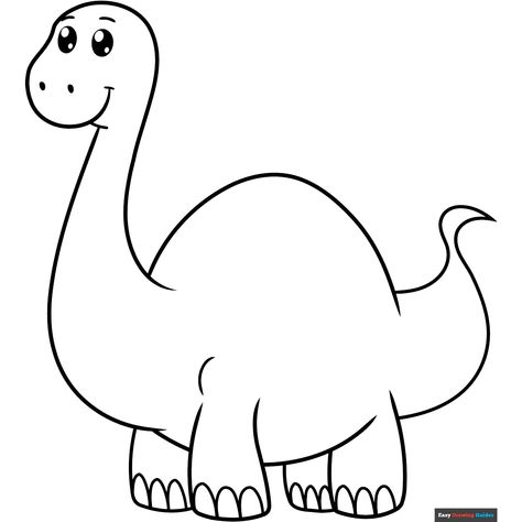 Free Easy Dinosaur for Kids Coloring Page for Kids Free Printable Dinosaur Pictures, Dinosaur Outline Printable, Dino Coloring Pages Free Printable, Simple Dino Drawing, Dinasour Drawing Simple, Dinosaur Art For Toddlers, T Rex Template, Dinosaur Coloring Pages Free Printable, Dino Coloring Pages