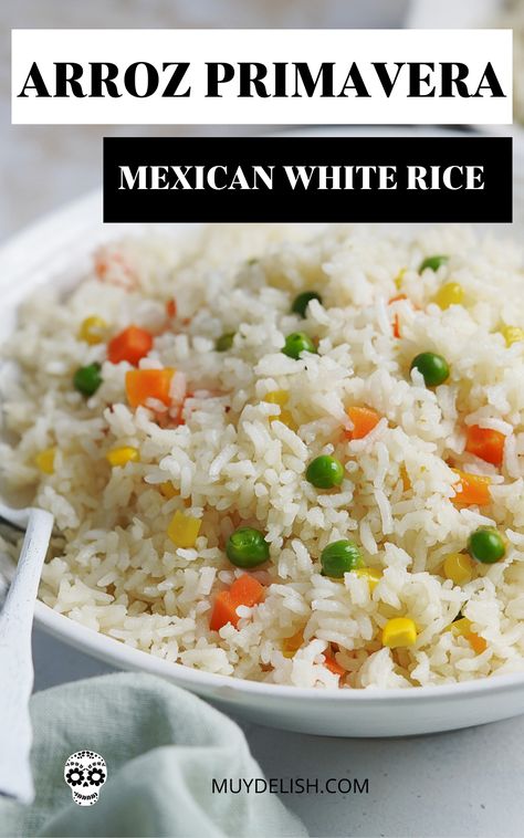 Mexican White Butter Rice, How To Make Spanish Rice With White Rice, Mexican White Rice With Vegetables, How To Make Mexican Rice From White Rice, What To Add To White Rice, How To Make White Rice Taste Good, How To Make White Rice Flavorful, Flavorful White Rice, Flavorful White Rice Recipe