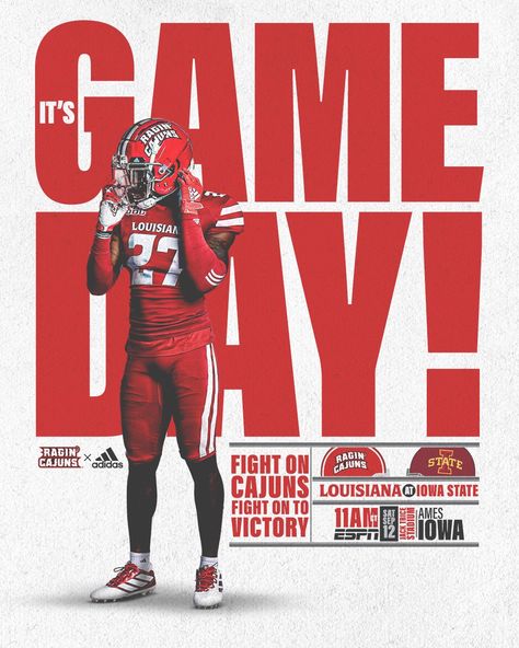 Sports Announcement Poster, Game Day Design Poster, Sport Graphics Design, Football Advertising Design, Sports Graphics Football, Action Graphic Design, Simple Sports Graphics, Playoffs Graphic Design, Game Day Social Media Graphics