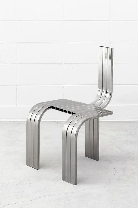 Stool Chair Design, Chair Cafe Design, Statement Furniture Pieces, Minimalist Furniture Design, Steel Furniture Design, Coffee Chairs, Stainless Steel Furniture, Pipe Furniture, Design Practice