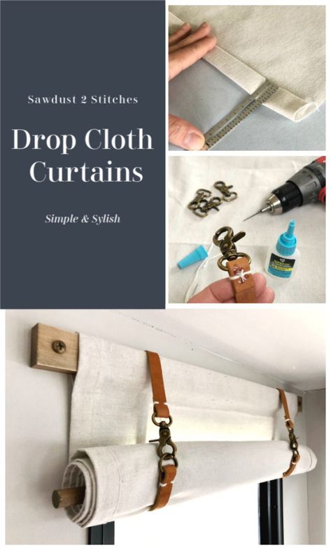 Dropcloth Curtains, Rv Curtains, Koti Diy, Cloth Curtains, Camper Trailer Remodel, Diy Camper Remodel, Rv Makeover, Drop Cloth Curtains, Tent Trailer