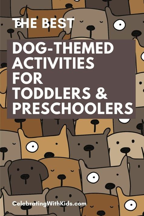 Dog Lesson Plans Preschool, Preschool Dog Theme, Dog Theme Preschool Activities, Dog Activities For Toddlers, Preschool Dog Craft, Preschool Dog Activities, Dog Craft For Preschool, Dog Preschool Activities, Dog Crafts For Preschoolers