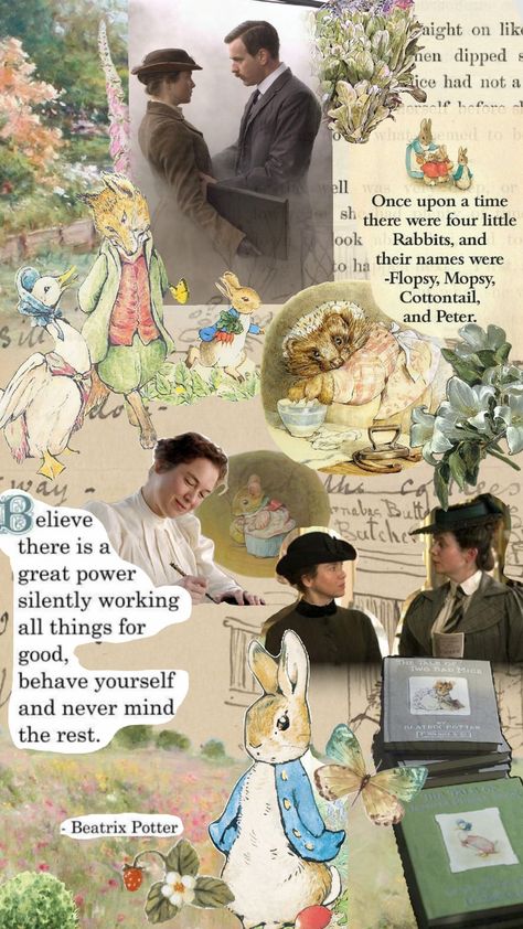 Miss Potter #misspotter #beatrixpotter #peterrabbit #cottagecore #fairytales Miss Potter Movie, Beatrix Potter Aesthetic, Miss Potter, Movies Classic, Book Nook, Anne Of Green Gables, Fairy Art, Beatrix Potter