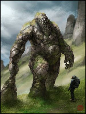 Mark Molnar - Sketchblog of Concept Art and Illustration Works: Stone Giant Stone Giant, Urban Fiction, Dnd Monsters, Fantasy Beasts, Dnd Art, Fantasy Monster, Fantasy Dragon, Monster Design, Fantasy Concept Art