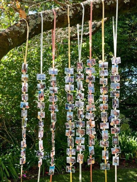 Hiasan Perkahwinan, Diy Photo Display, Wedding Photo Display, Deco Champetre, Creative Wedding Photo, Photo Display, Diy Photo, Grad Parties, Free Wedding