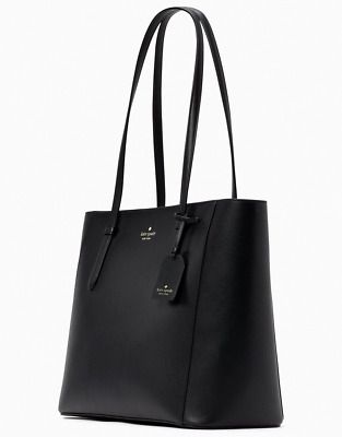 Trendy Fashion Kate Spade Schuyler Black Saffiano Tote K7354 NWT Bag Charm $359 Retail Price, Women's Bags Women's Bags, Bago, Pebbled Leather, Fashion Bags, Trendy Fashion, Women's Accessories, Bags Handbags, Belts, Kate Spade