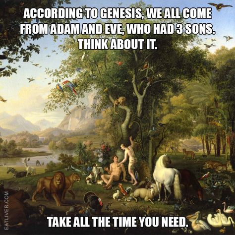 Afraid there were supposedly a few more Genesis 5:4 - And the days of Adam after he begot Seth were eight hundred years; and he begot sons and daughters. Biblical Garden, Assumption Of Mary, The Garden Of Eden, Better Homes And Garden, Garden Of Eden, Adam And Eve, In The Garden, The Bible, Eden