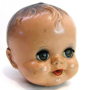 Teardrop Tattoo, Creepy Baby Dolls, Baby Doll Toys, Victorian Dolls, Head Tattoos, Creepy Dolls, Old Dolls, Flash Art, Doll Eyes