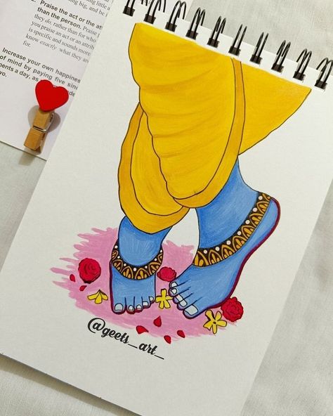 Aesthetic Drawing Of Krishna, Time Pass Drawing Ideas Easy, Easy Drawings Of Radha Krishna, Kahna Ji Drawing, Drawing Of Krishna And Radha, Drawing Of Nature Colour, Skecth Arts Aesthetic Simple, Mandala Drawing Radha Krishna, Radha Krishna Holi Sketch