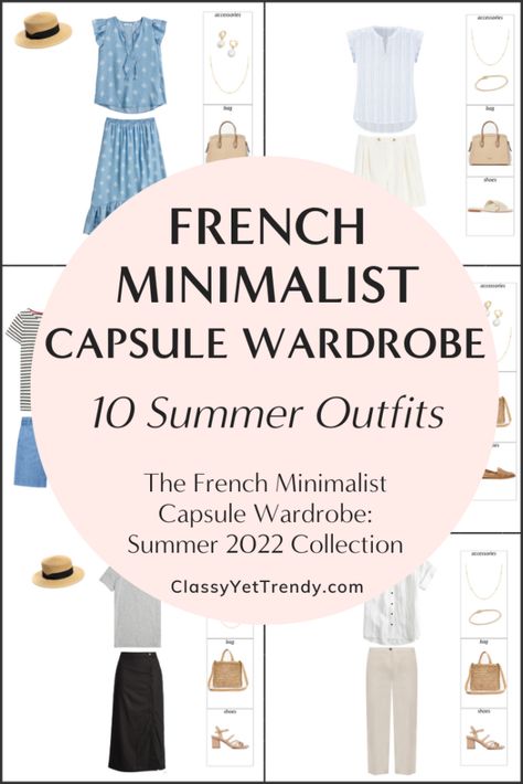 Minimalist Summer Wardrobe, French Minimalist Wardrobe, Travel Capsule Wardrobe Summer, French Capsule Wardrobe, 2018 Outfits, French Minimalist, 27 Piece, Pieces Outfits, Spring Summer Capsule Wardrobe