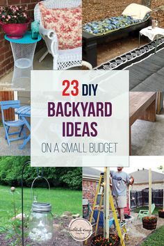 Diy Backyard Ideas, Backyard Planters, Backyard Ideas On A Budget, Outdoor Garden Bench, Cheap Backyard, Summer Backyard, Easy Backyard, Backyard Diy, Backyard Paradise