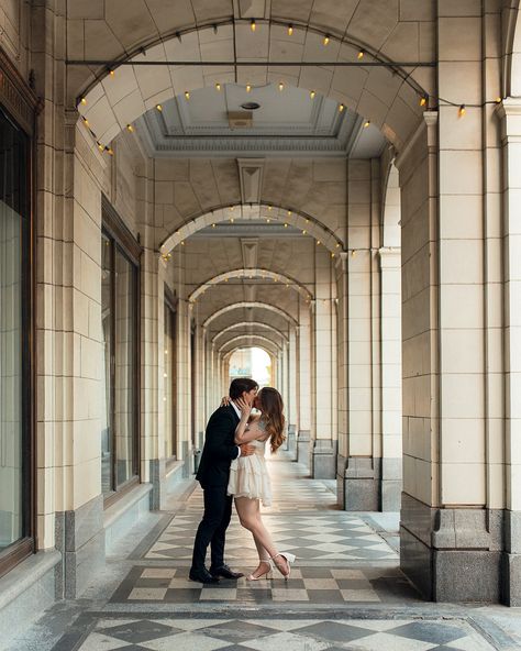 Photographed the sweetest downtown engagement session 🖤 can’t wait to share the rest! - Calgary wedding photographer | engagement | Alberta | Downtown | City engagement photos Calgary Engagement Photos, Downtown Engagement Photoshoot, Downtown Engagement Photos, Couples Inspiration, Night Shoot, Engagement Announcement Photos, Announcement Photos, City Engagement Photos, Calgary Wedding