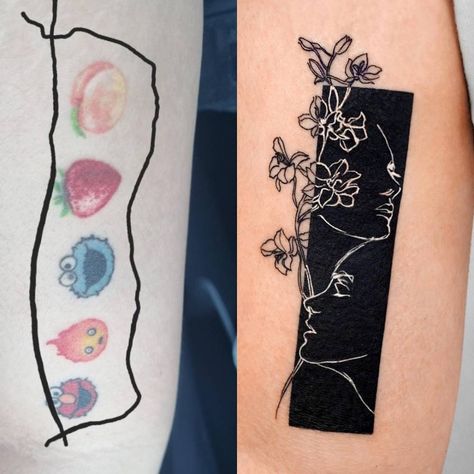 Cute Cover Up Tattoos For Women, Flower Head Woman, Arm Cover Up Tattoos, Inner Elbow Tattoos, Inner Wrist Tattoos, Forearm Cover Up Tattoos, Tatuaje Cover Up, Small Lotus Tattoo, Cover Up Tattoos For Women