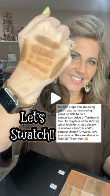 Suzy Turner 🔆 Makeup • Skincare • Hair 🔆 on Instagram: "This is a great question!! What highlights can be used as contours and bronzers…we have several! Our makeup is beautiful and versatile!! Have you tried using a highlight shade as a contour or bronzer? #swatch #bronzer #contour #creammakeup #seintmakeup #seintartist #seint" Seint Highlight Swatches, Cream Makeup, Makeup Skincare, Have You Tried, Bronzer, You Tried, Being Used, Henna, Highlights