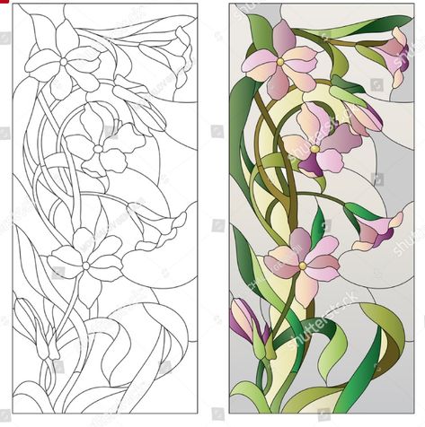 Painting Glass Windows, Painting On Glass Windows, L'art Du Vitrail, Glass Painting Patterns, Stained Glass Quilt, Stained Glass Patterns Free, Painting Glass, زجاج ملون, Glass Painting Designs